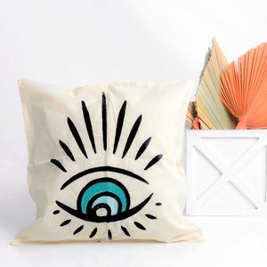 Iconium Turkish Evil Eye printed Throw Pillow Covers